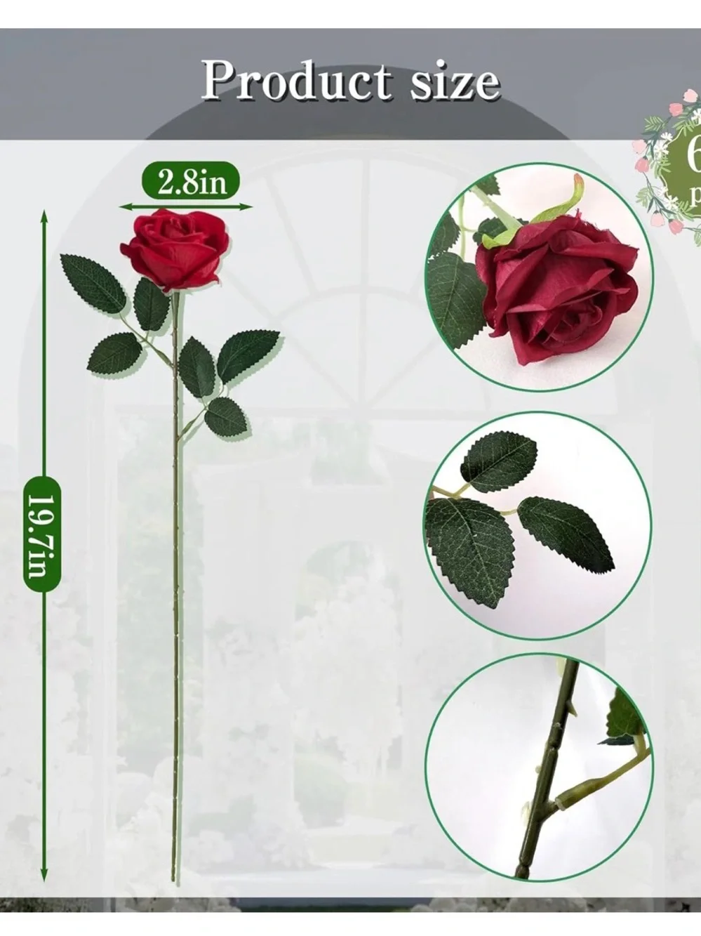 NIB Bulk Red Faux Silk Roses,60 Pcs,Bouquets,Centerpieces,Party,Red/Wine Color